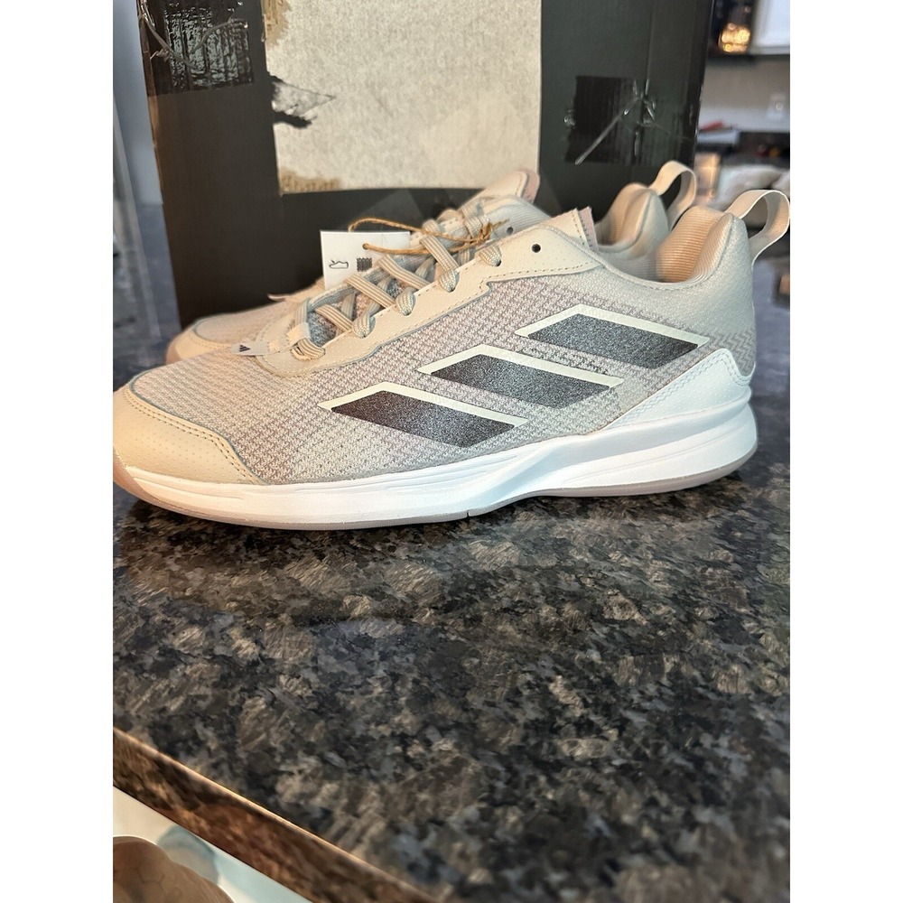 adidas AvaFlash Cloud White Silver Metallic Women Tennis Sports Shoes IF0415